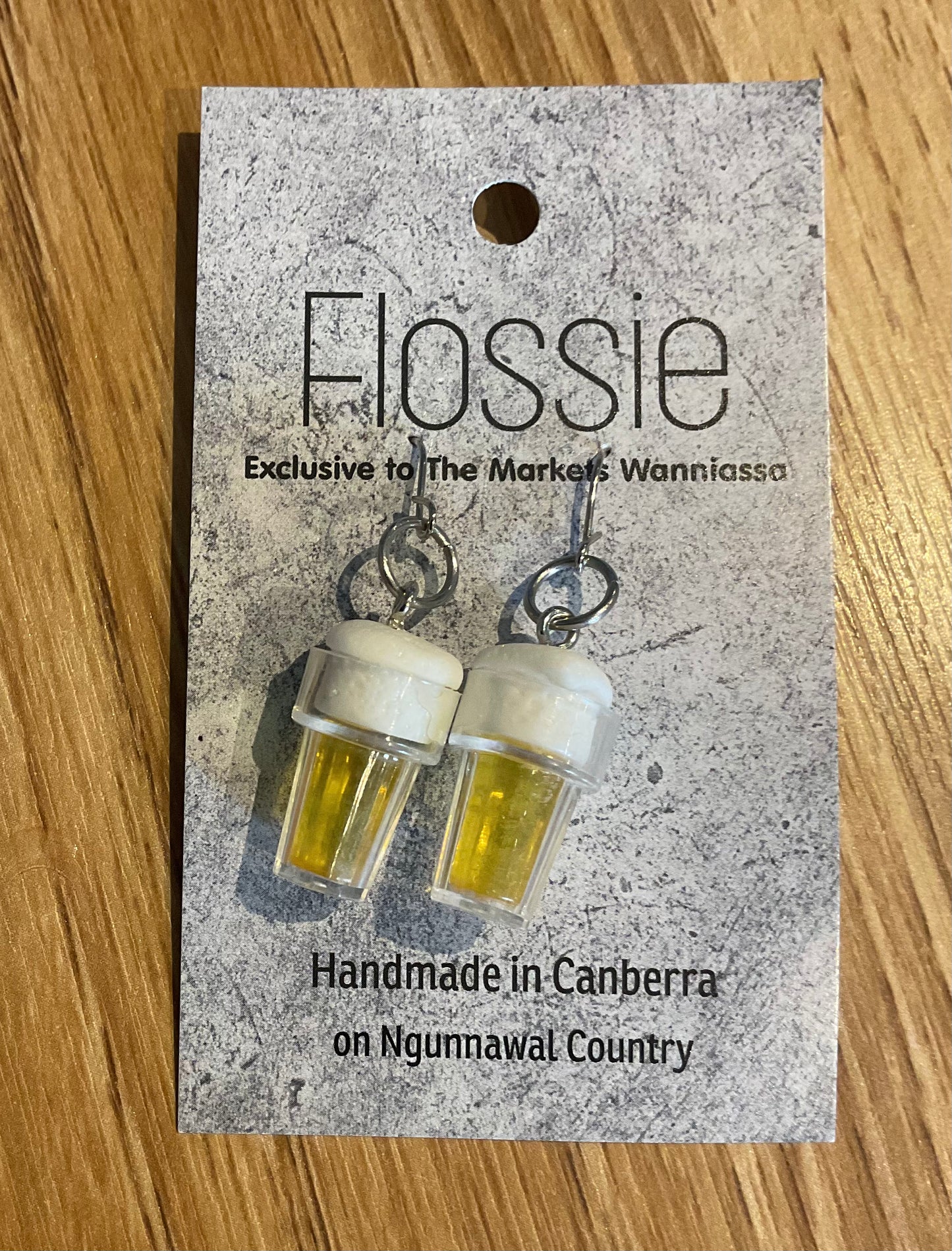 *Earring Beer Schooner Dangles
