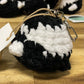 Crochet Magpie Keyring