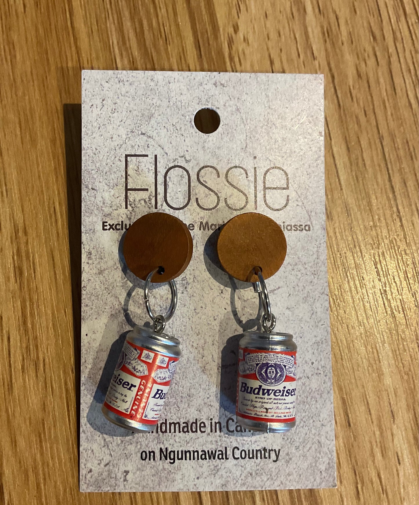 *Earring Beer Can Dangles