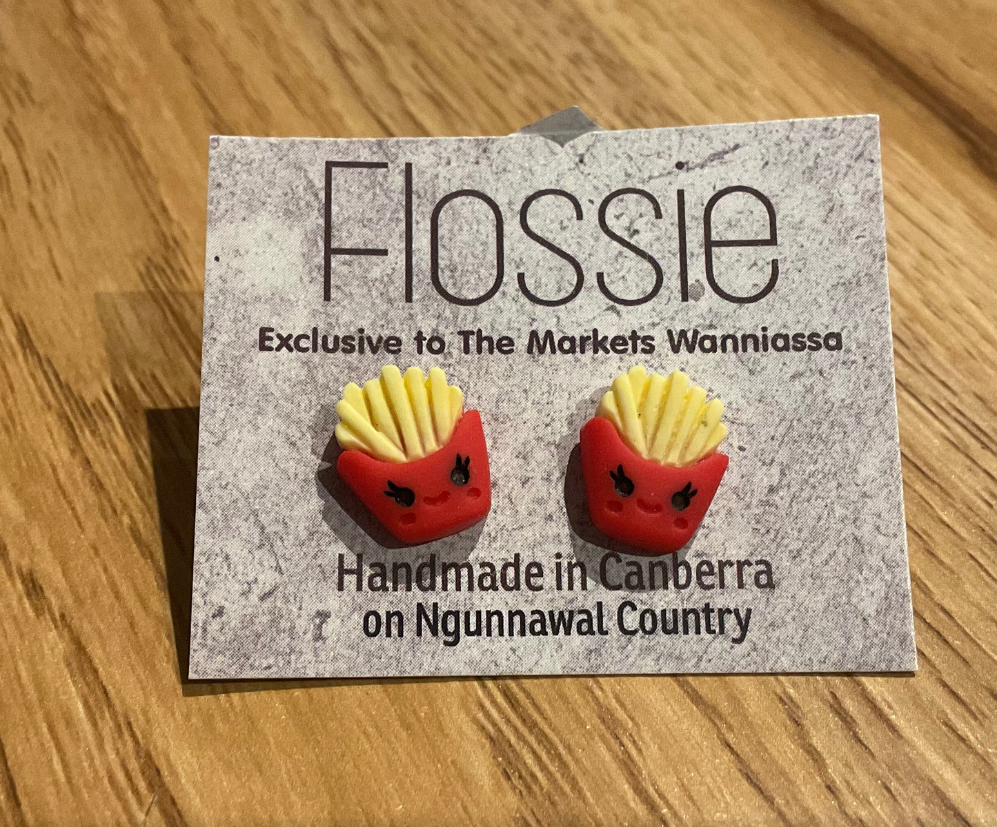 *Earrings French Fries Studs