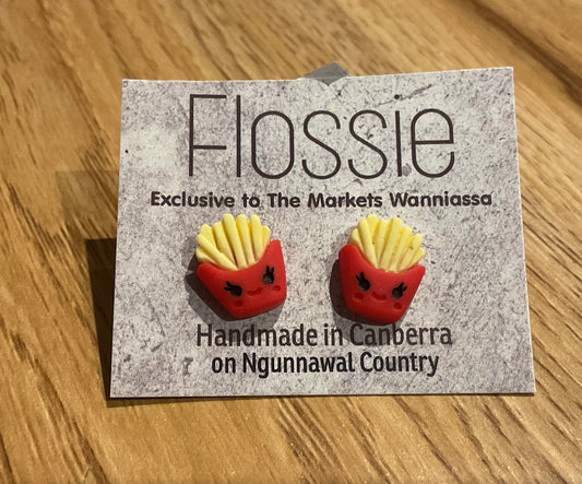 *Earrings French Fries Studs