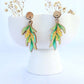 Wooden Wattle Statement Earrings
