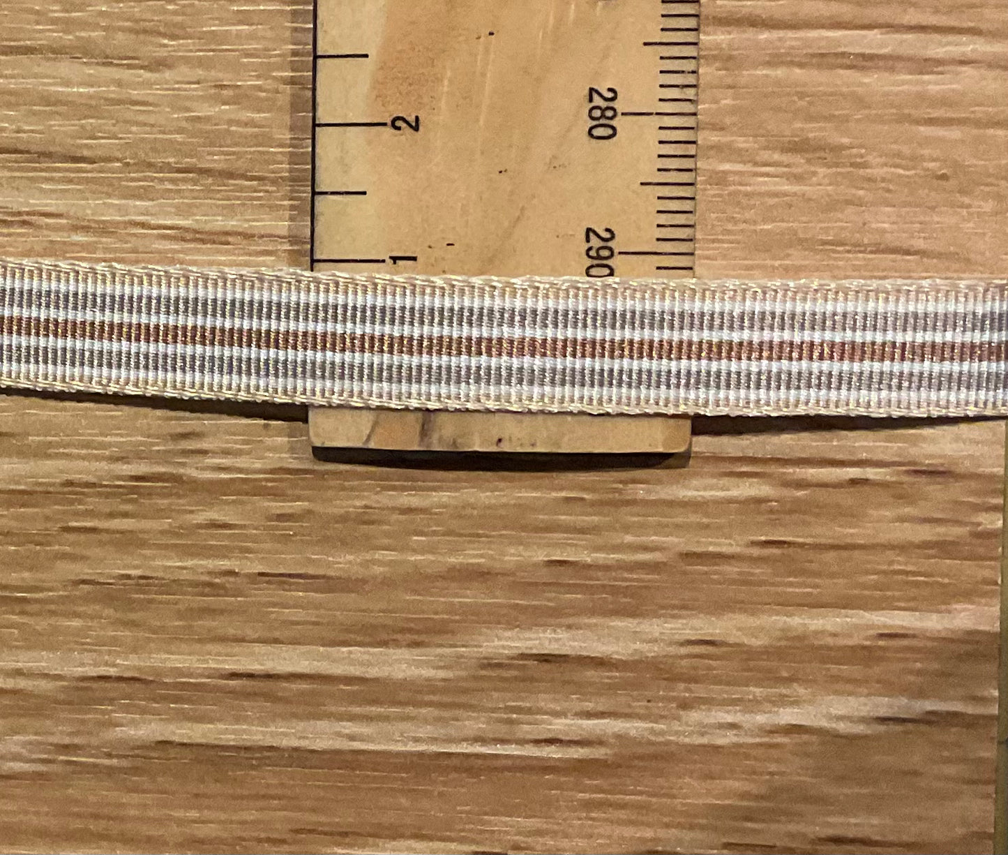 *Ribbon Brown Grosgrain- 10mm Per Metre