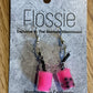 *Earring Pink Bubble Tea Dangles