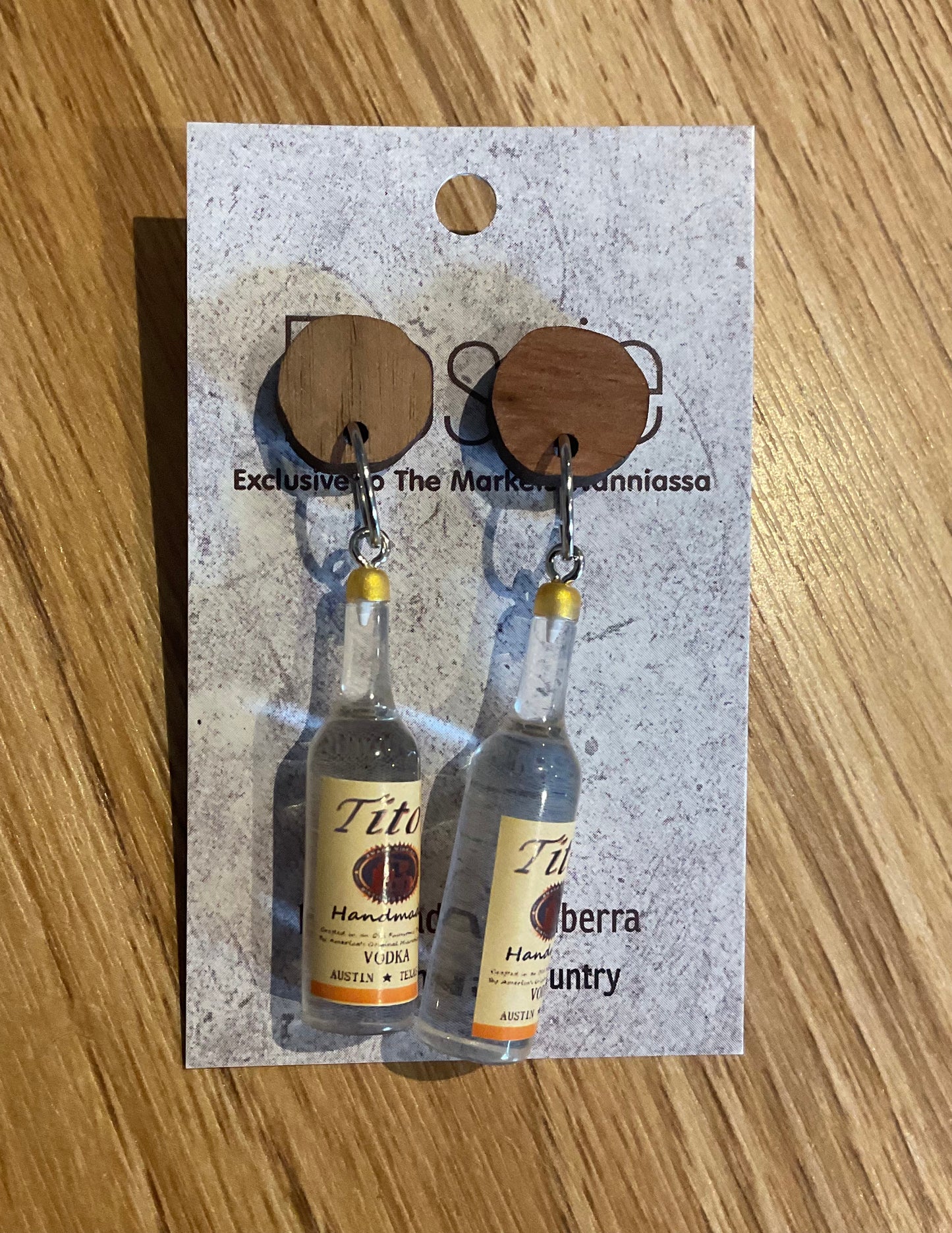 *Earrings White Wine Dangles