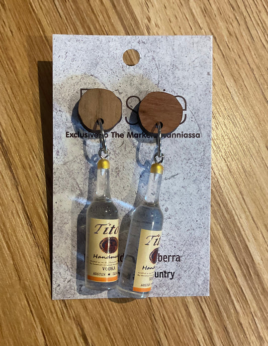 *Earrings White Wine Dangles