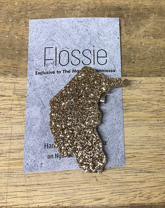 Our Territory Brooch Gold