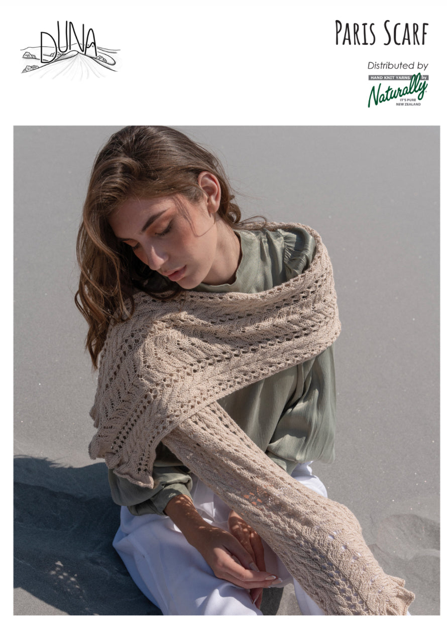 Paris Scarf Pattern 4ply