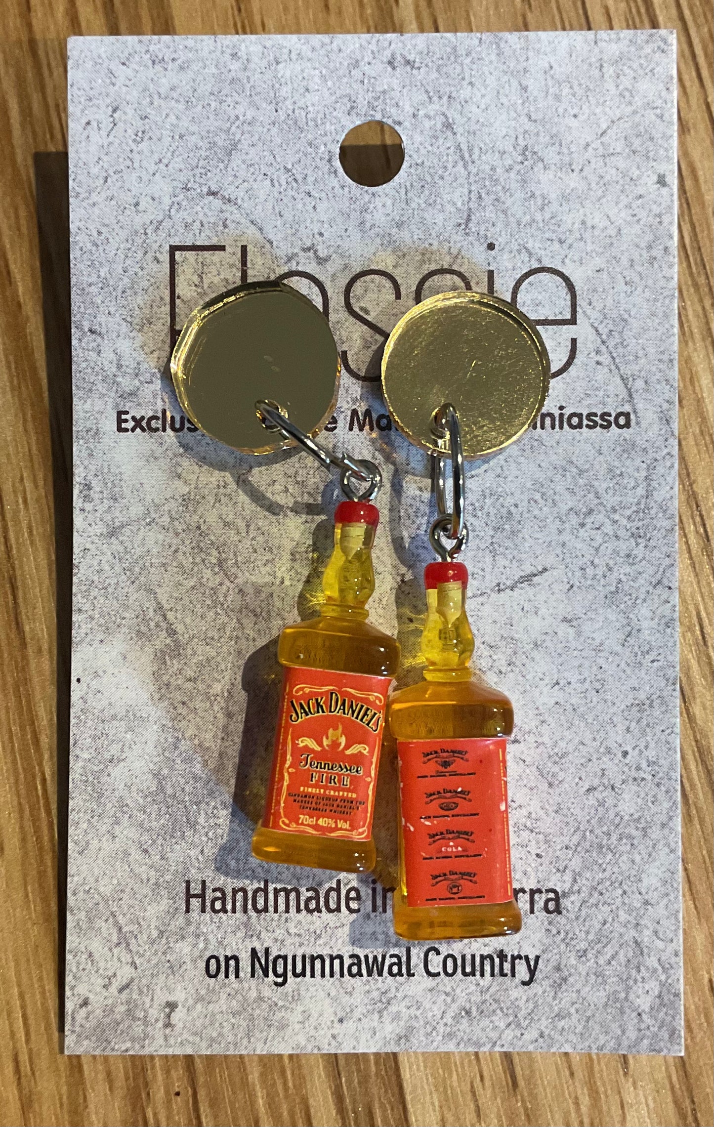 *Earring Alcohol Bottle Dangles