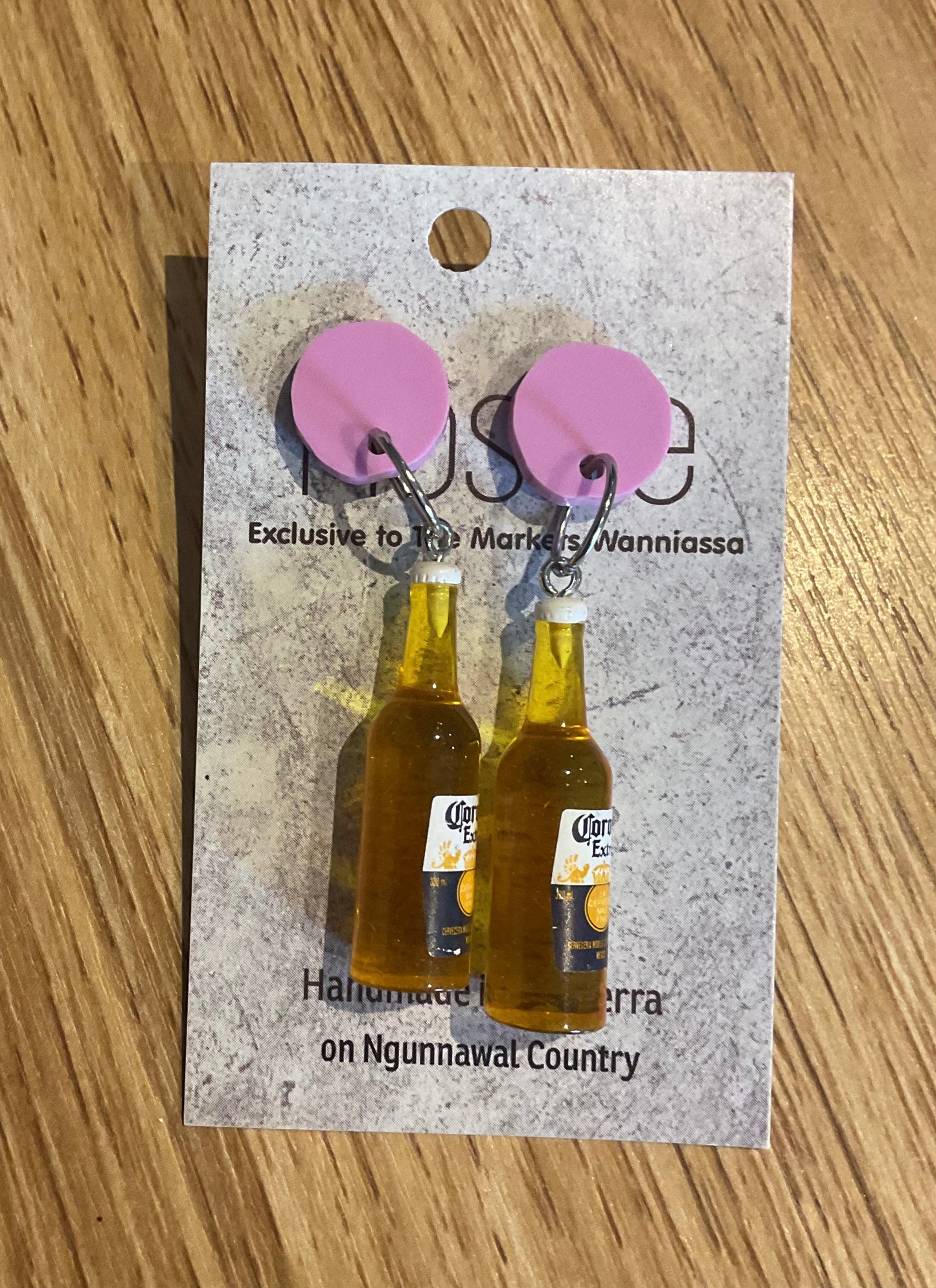 *Earring Beer Bottle Dangles