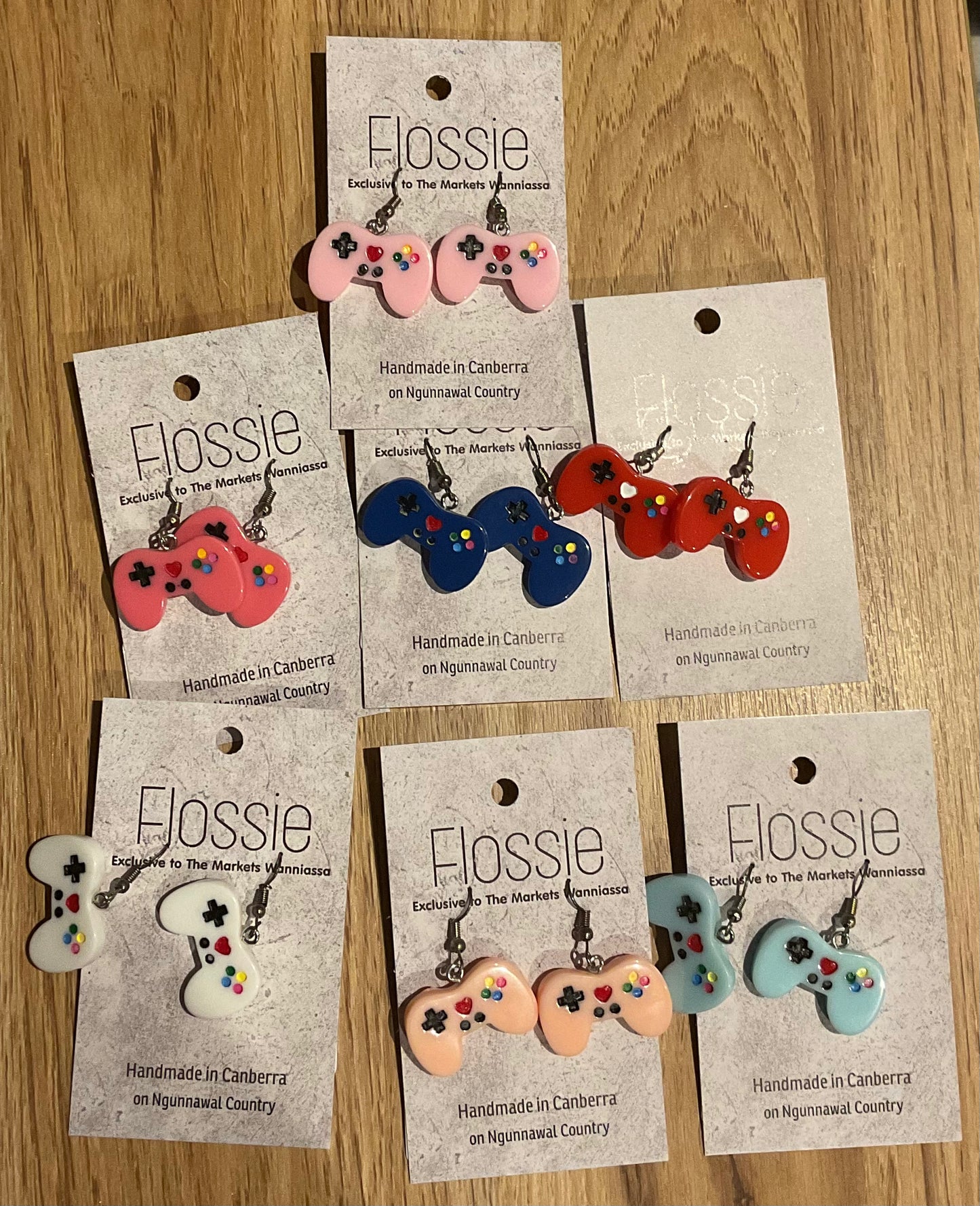 *Earrings Game Controller Dangles
