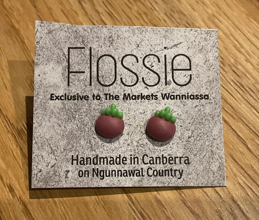 *Earrings Beetroot Studs
