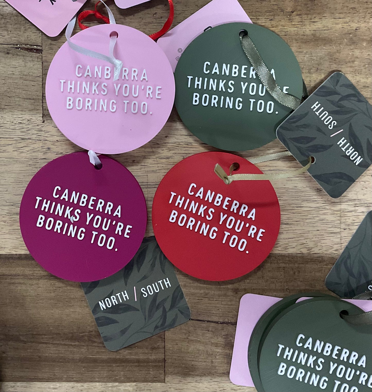 Canberra Thinks You're Boring Too Ornament