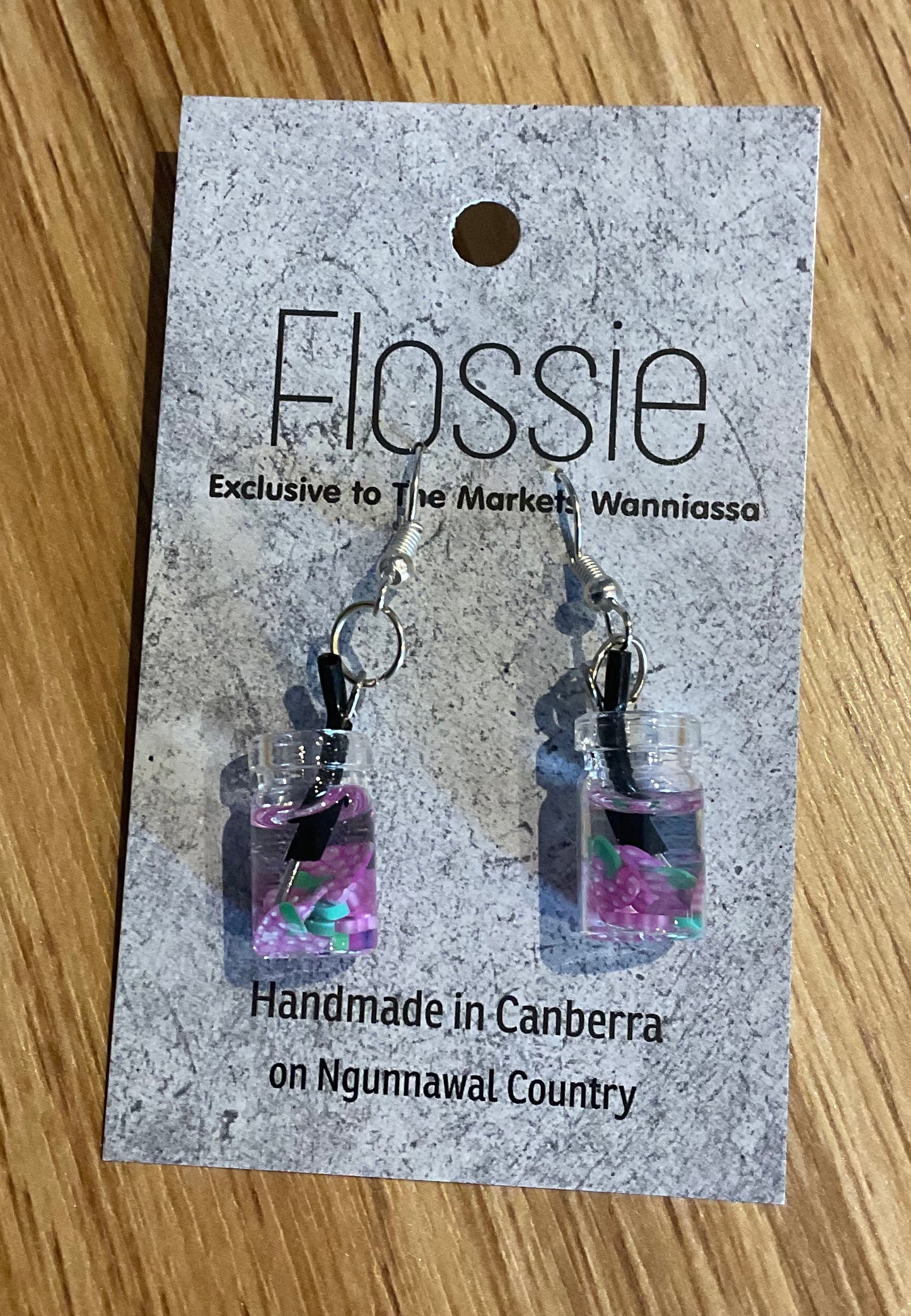 *Earring Fruit Drink Dangles