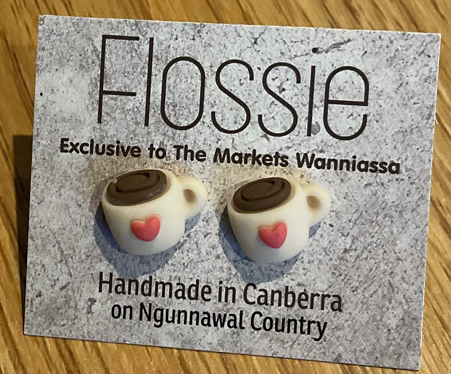 *Earrings Coffee Mug Studs