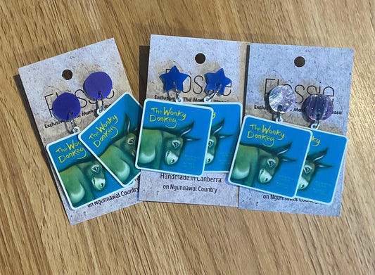 *Earrings The Wonky Donkey Dangles