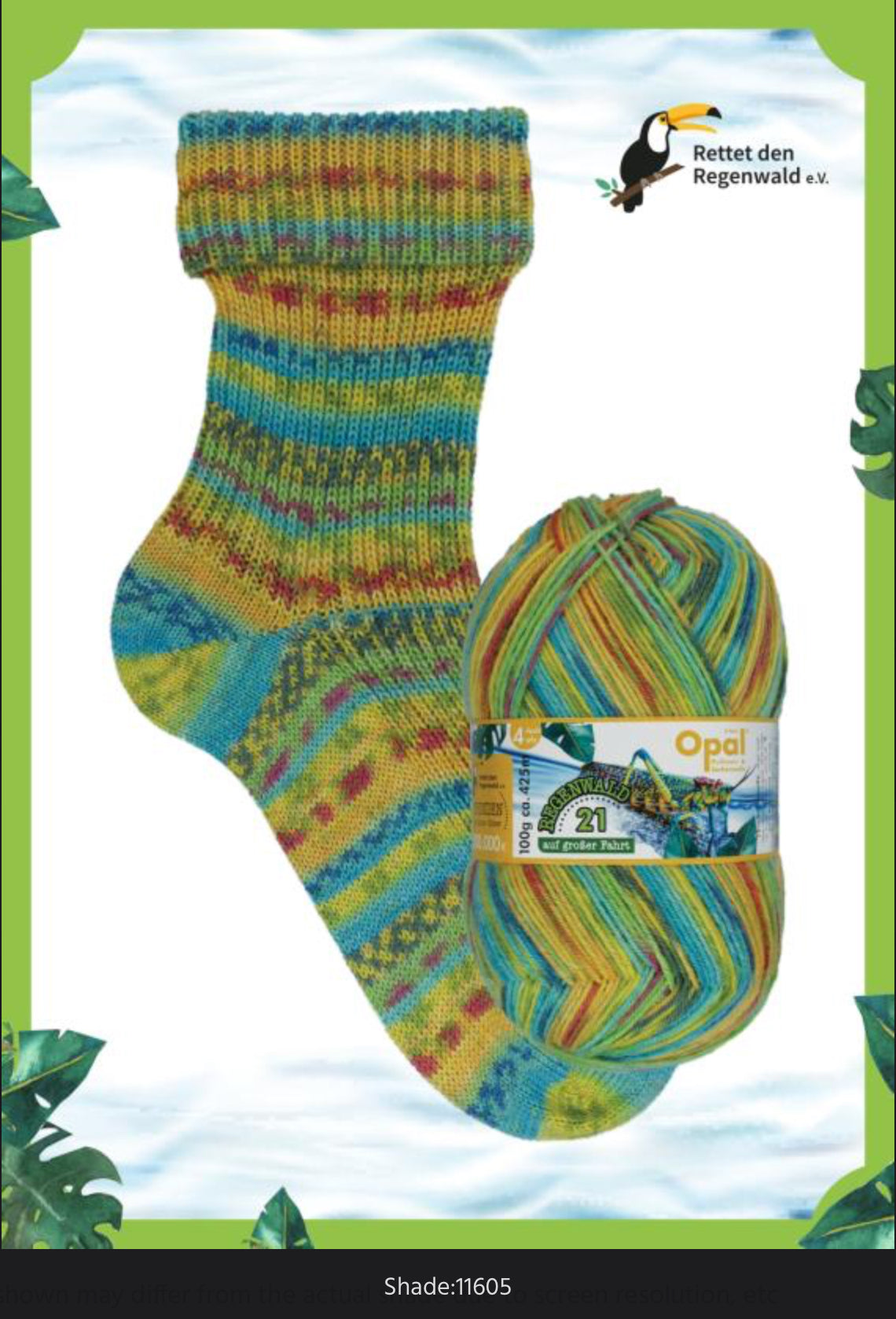 Opal Regenwald 21 4ply Sock