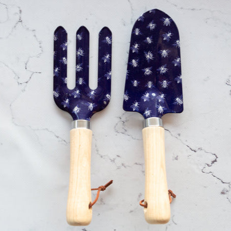 Gardening Tool Set - Navy Sketch Bees