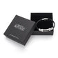 Leather Bracelet SS Clasp Mens 71