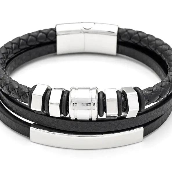 Leather Bracelet Multi Mens 72