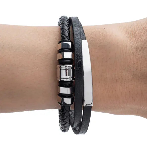 Leather Bracelet Multi Mens 72