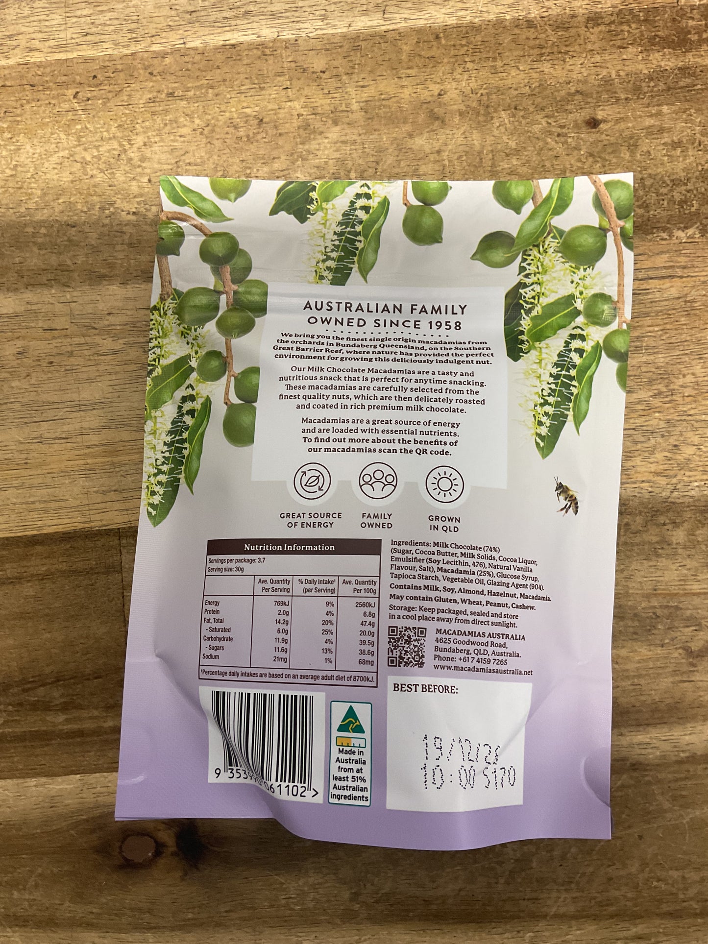 Milk Chocolate Macadamias