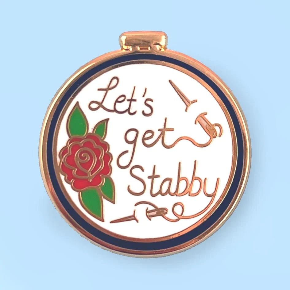 Let's Get Stabby Lapel Pin