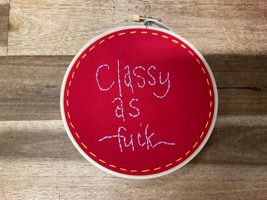 Classy As F*ck Hoop 18cm