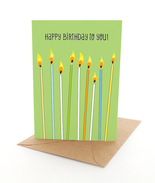 *Happy Birthday To You Candles Card