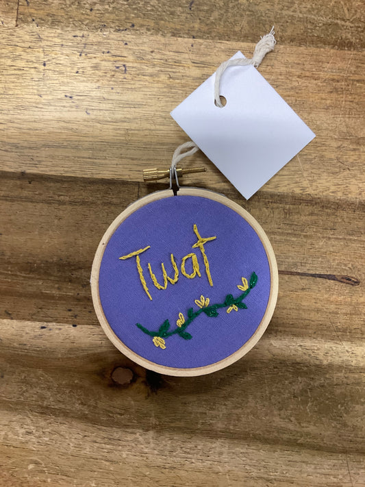 Twat Embroidery Hoop 8.5cm