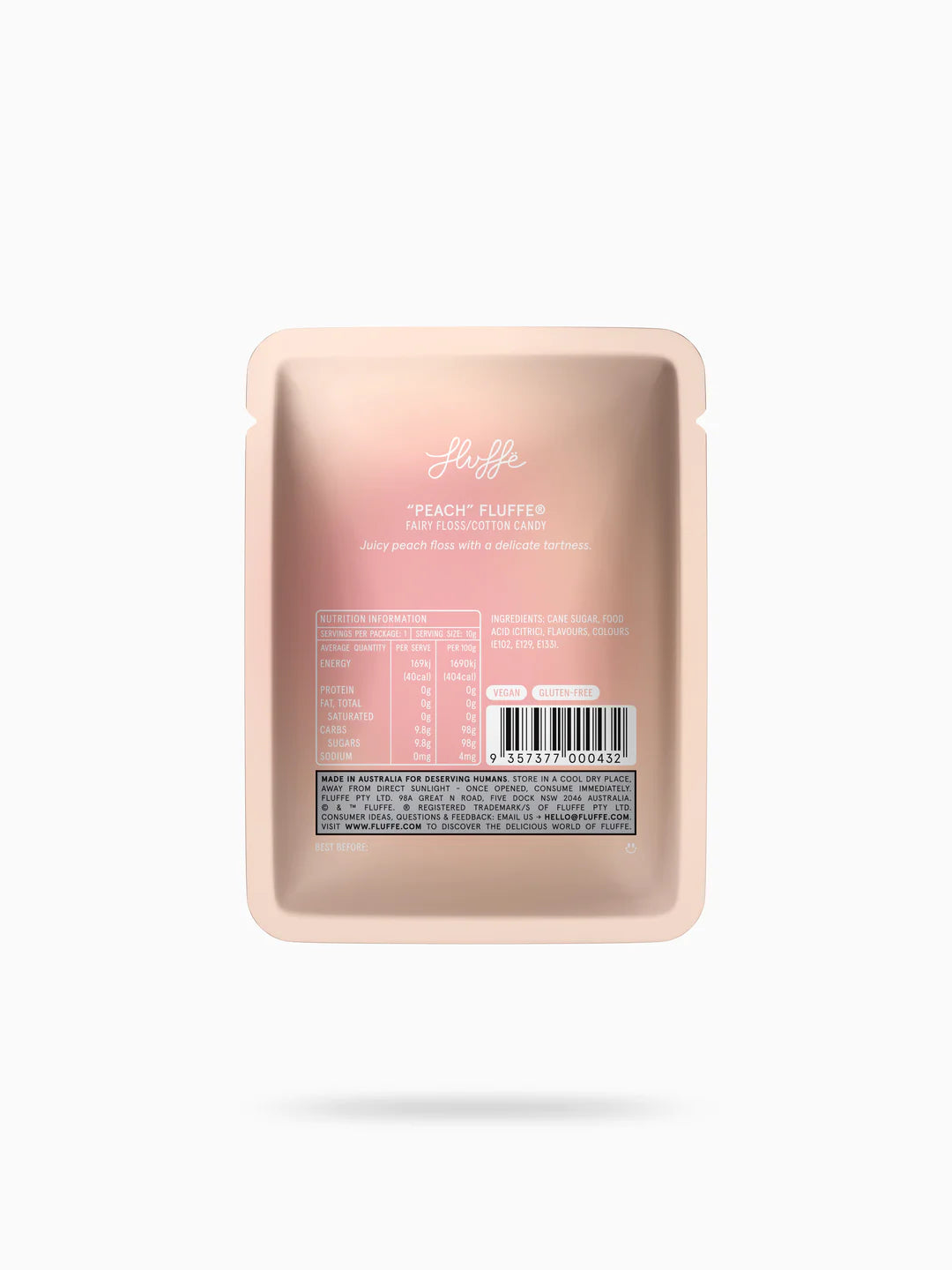 Fluffe Fairy Floss Peach