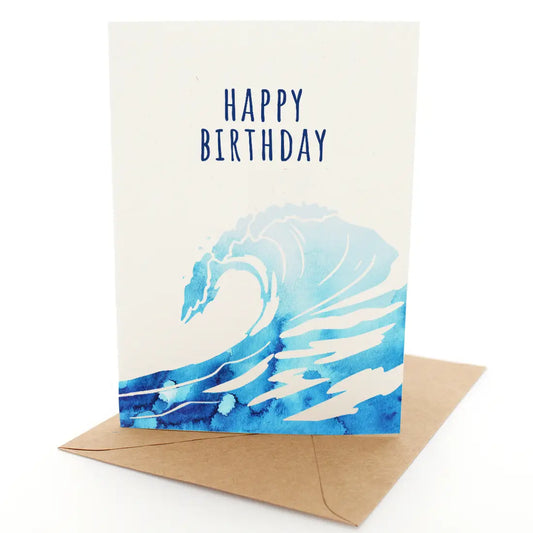 Greeting Card Birthday Wave