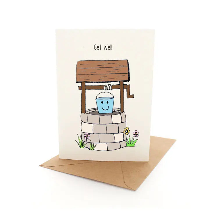 Greeting Card Punny Well