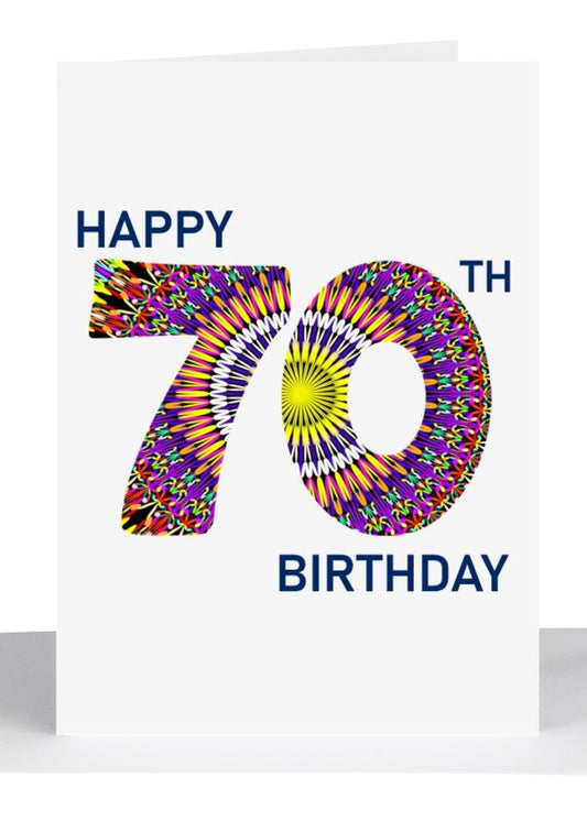 Age Birthday Card 70