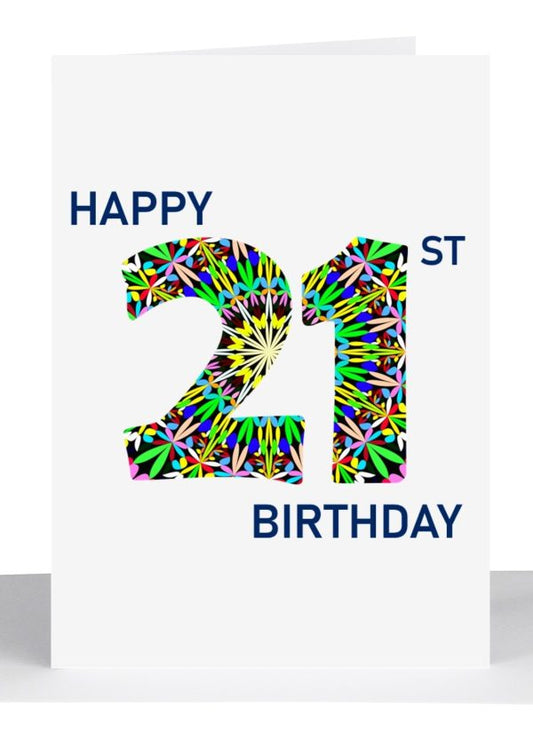 Age Birthday Card 21