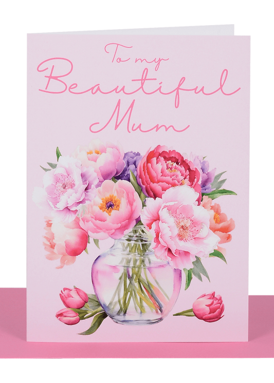 Beautiful Mum Mothers Day Greeting Card Glittery