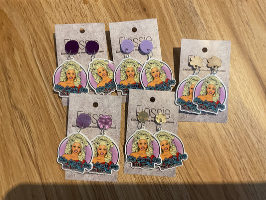 *Earrings Ru Paul Dangles