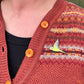 Green Budgie In Flight Enamel Pin