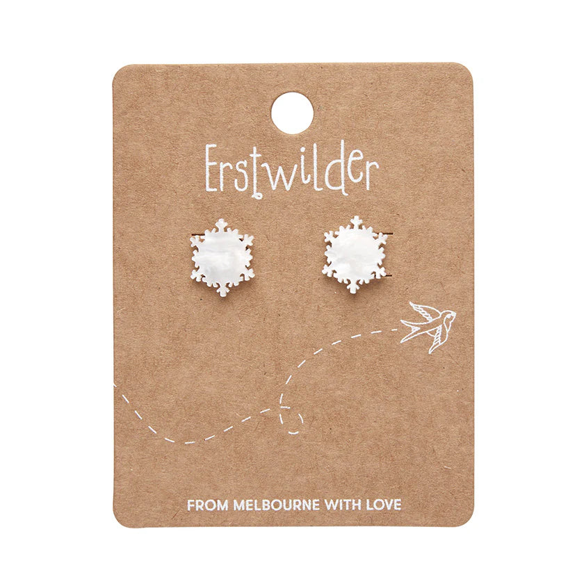 *Snowflake Stud Earrings