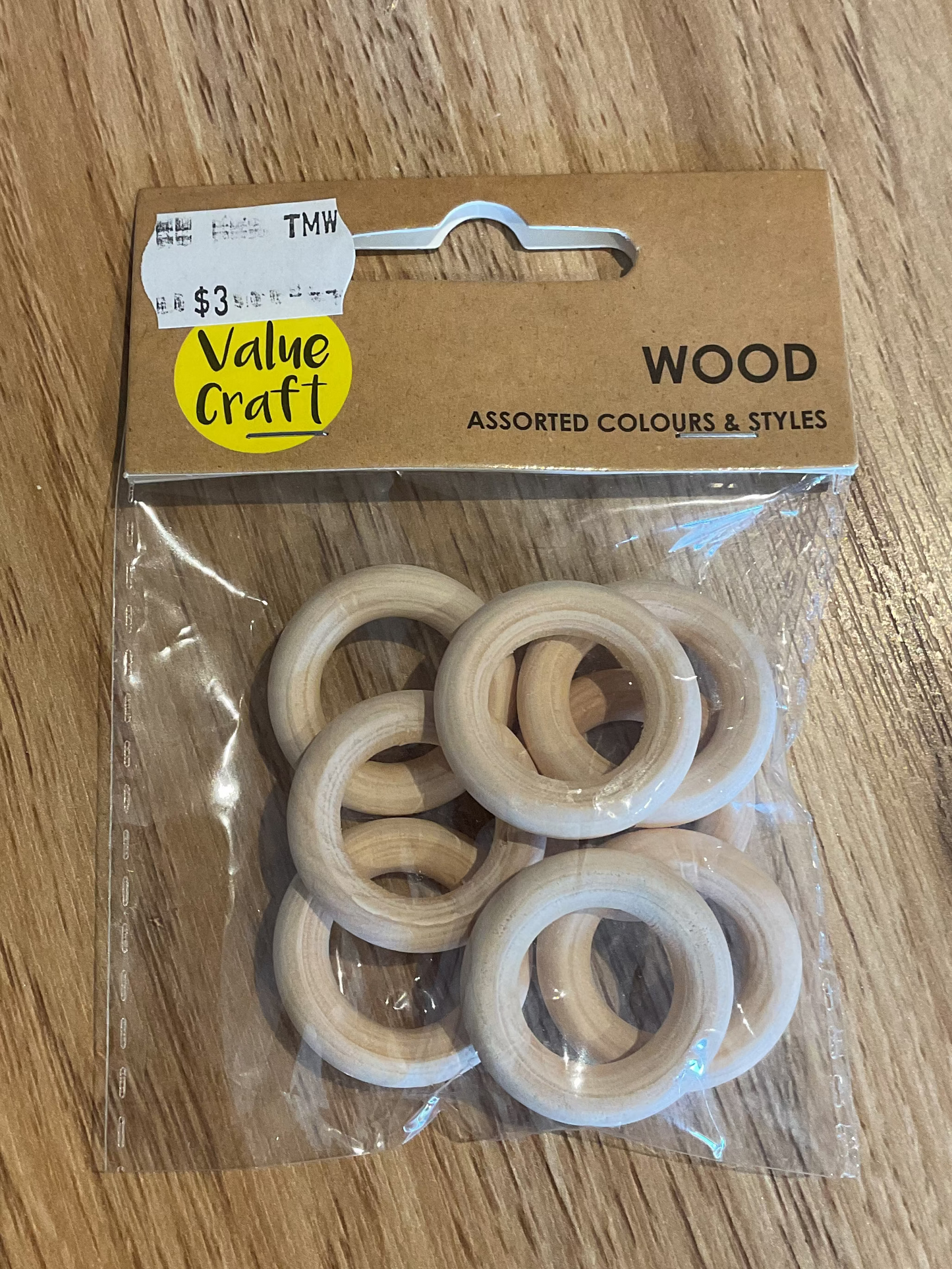 *Wooden Rings 30mm