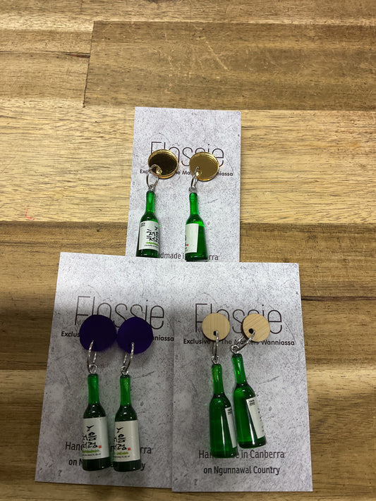 Earrings Sake Drink