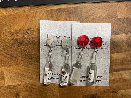 Earrings Bacardi Bottles