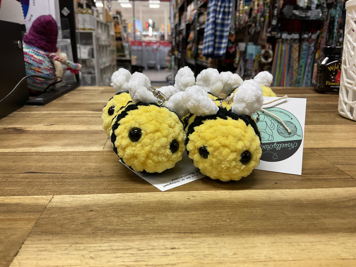 Crochet Bee Keyring