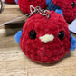 Crochet Rosella Keyrings