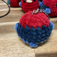 Crochet Rosella Keyrings