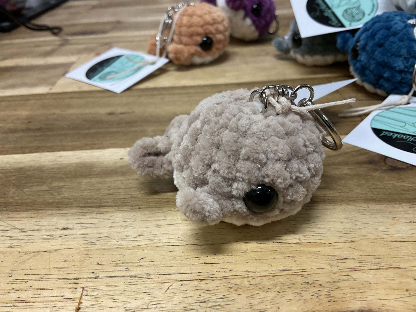 Crochet Whale Keyring