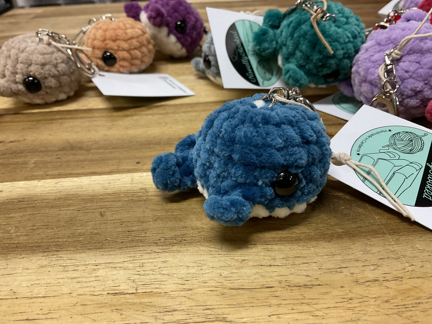 Crochet Whale Keyring