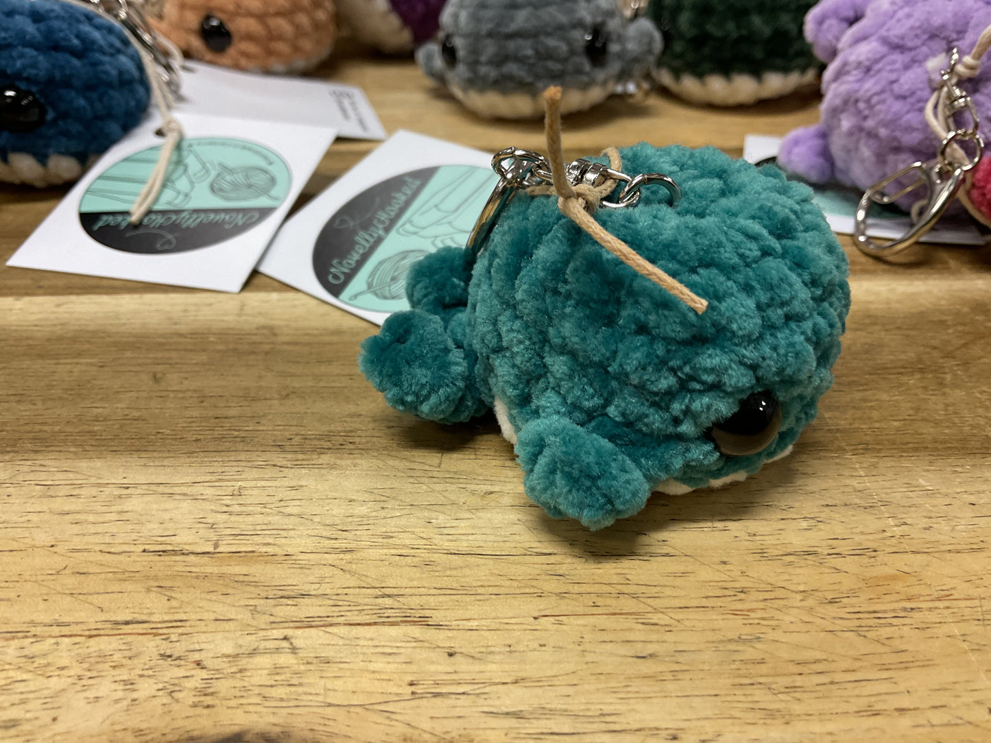 Crochet Whale Keyring