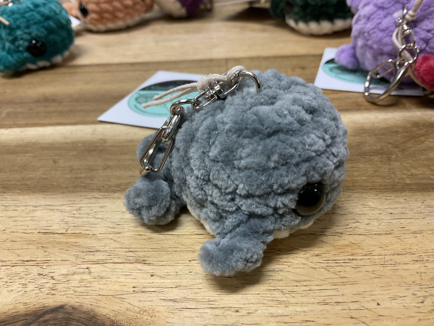 Crochet Whale Keyring