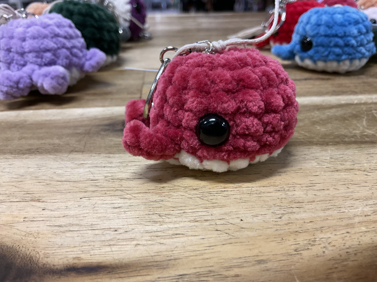 Crochet Whale Keyring